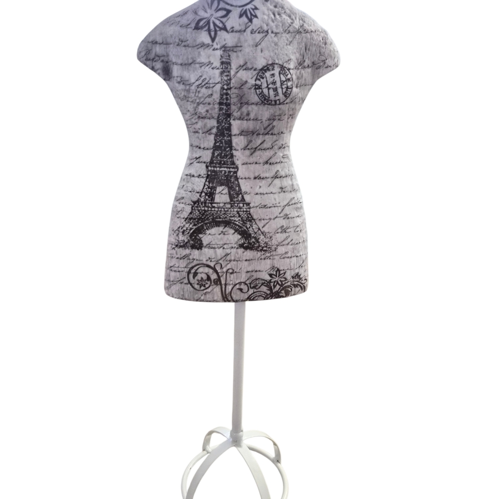 French Store Mannequin Torso Body Paris Eiffel  Display For Jewelry